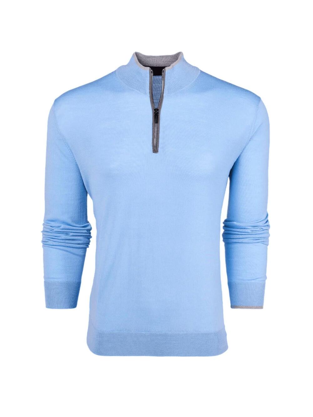 NEW GREYSON CLOTHIERS men's saratoga long sleeve top in wolf blue